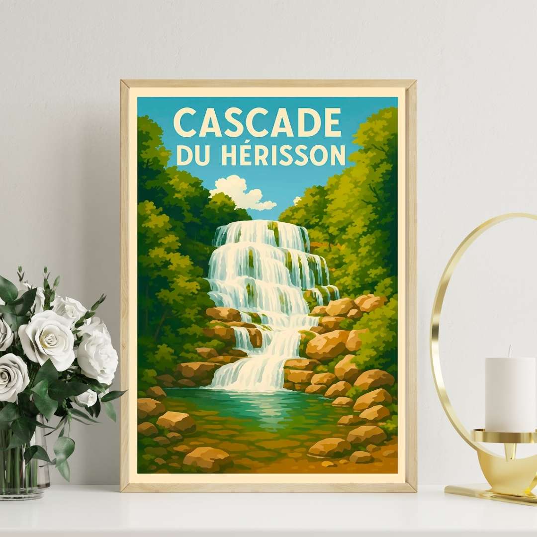 Affiche - Cascade du Hérisson