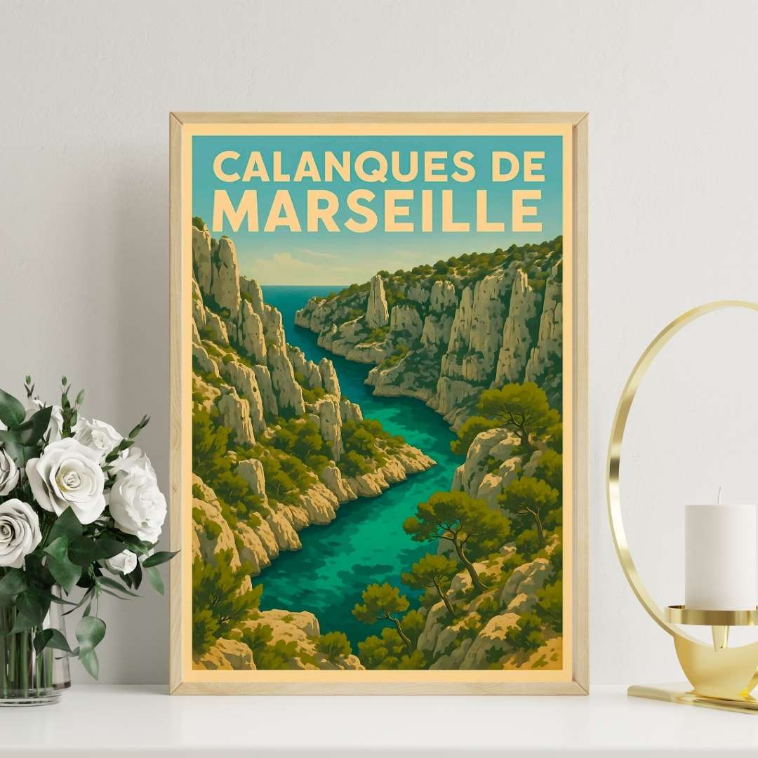 Affiche - Calanques de Marseille