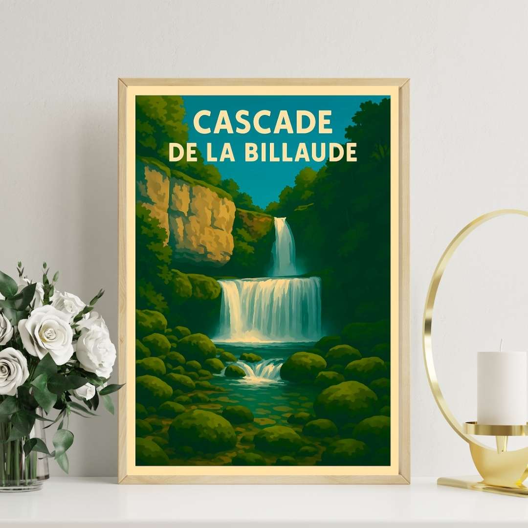 Affiche - Cascade de la Billaude